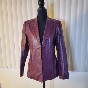 Gorgeous Purple John Carlisle Leather Jacket